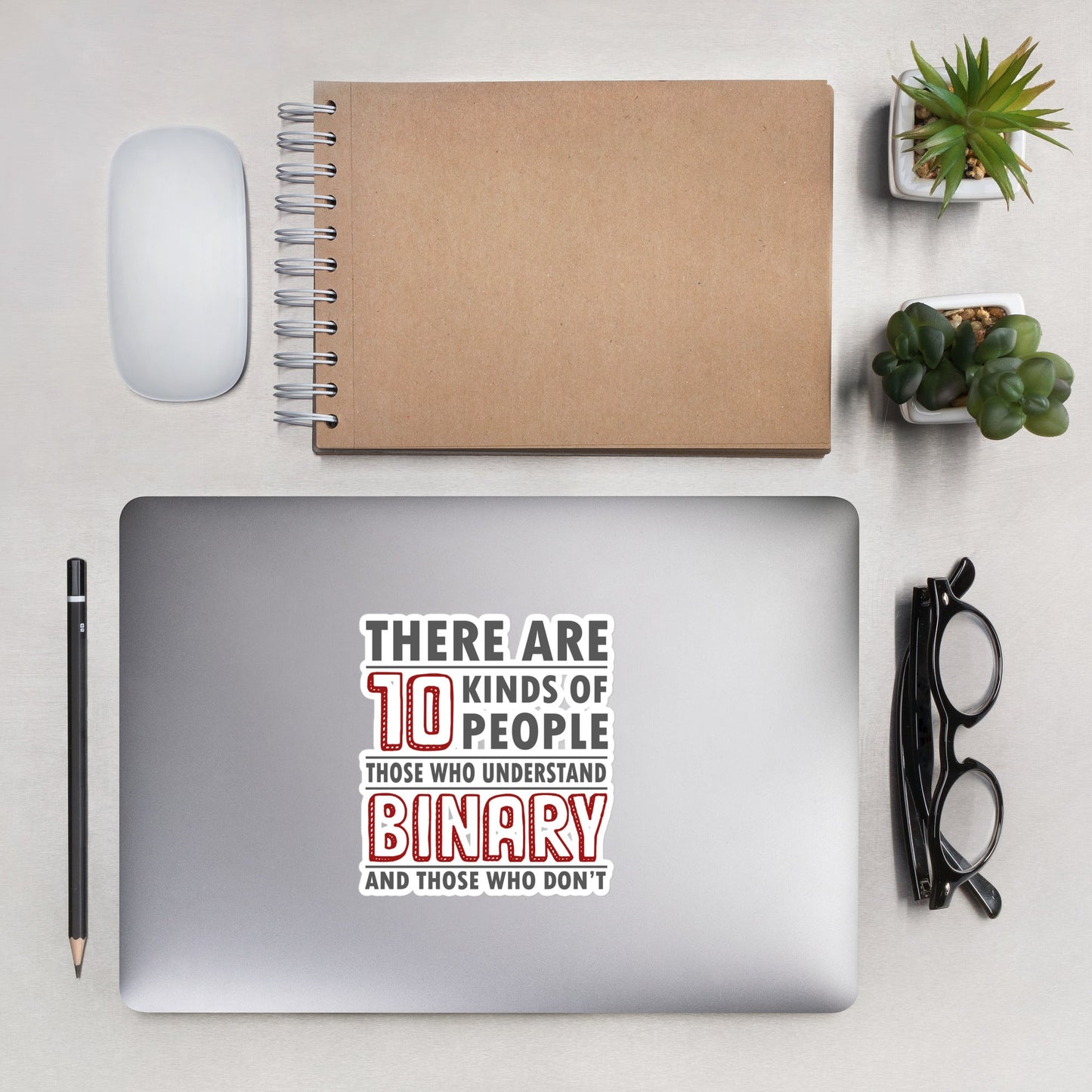 There are 10 kinds of People - Bubble-free stickers by DarkByteGear
