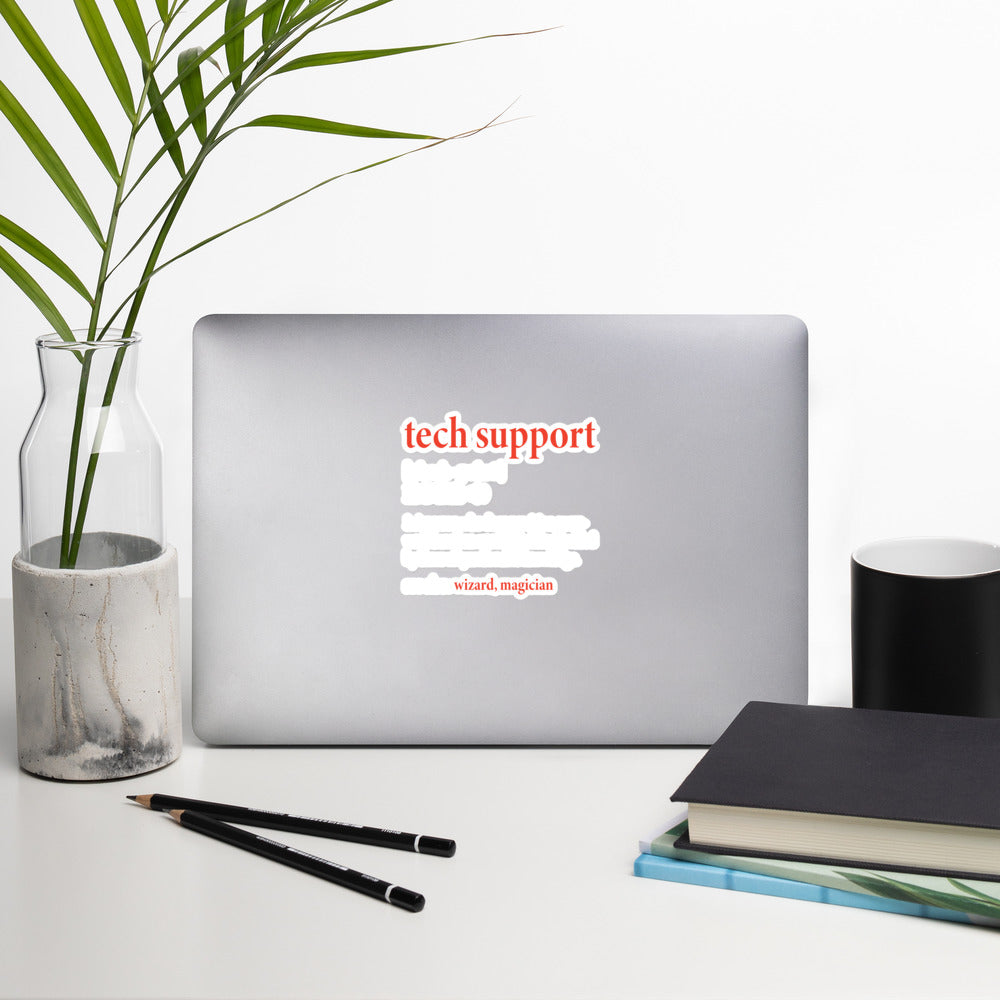 Tech Support Definition -Bubble-free stickers by DarkByteGear