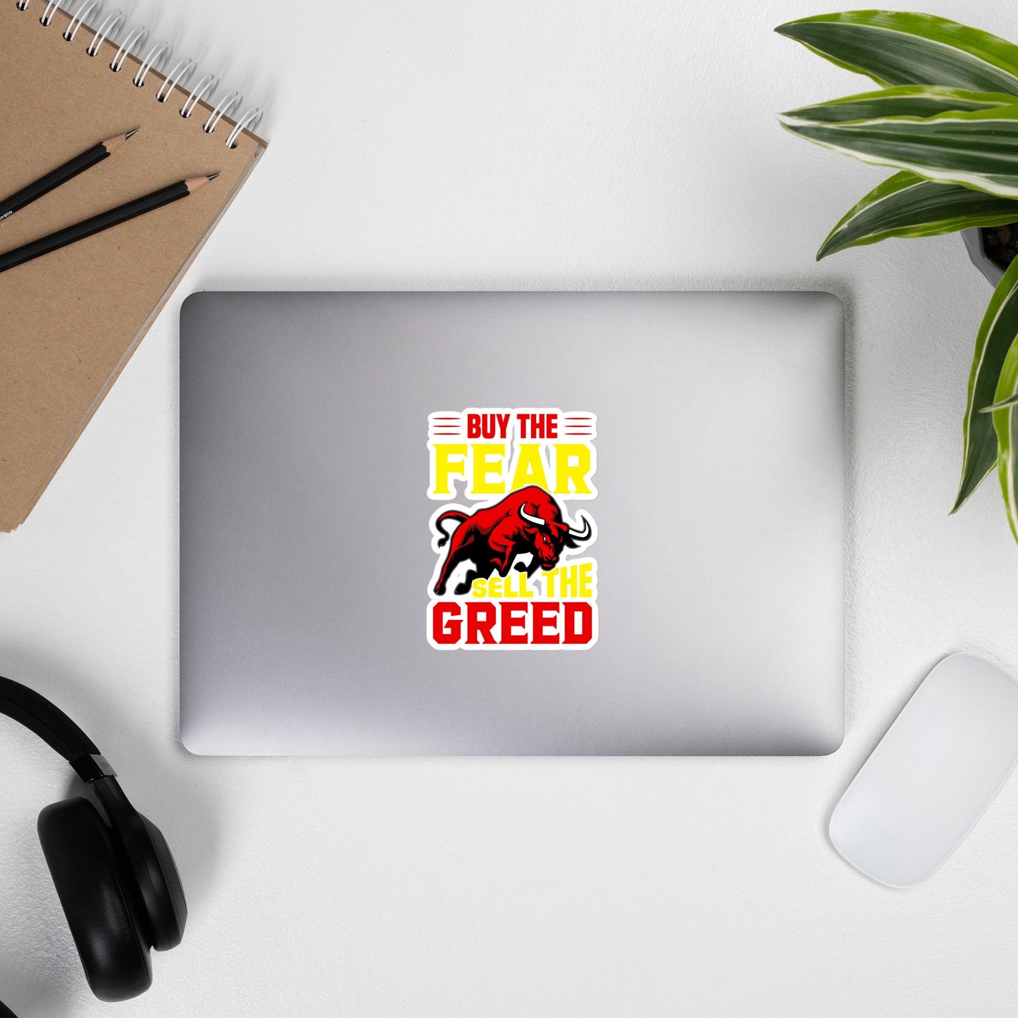 Buy the Fear; Sell the Greed V1 - Bubble-free stickers by DarkByteGear