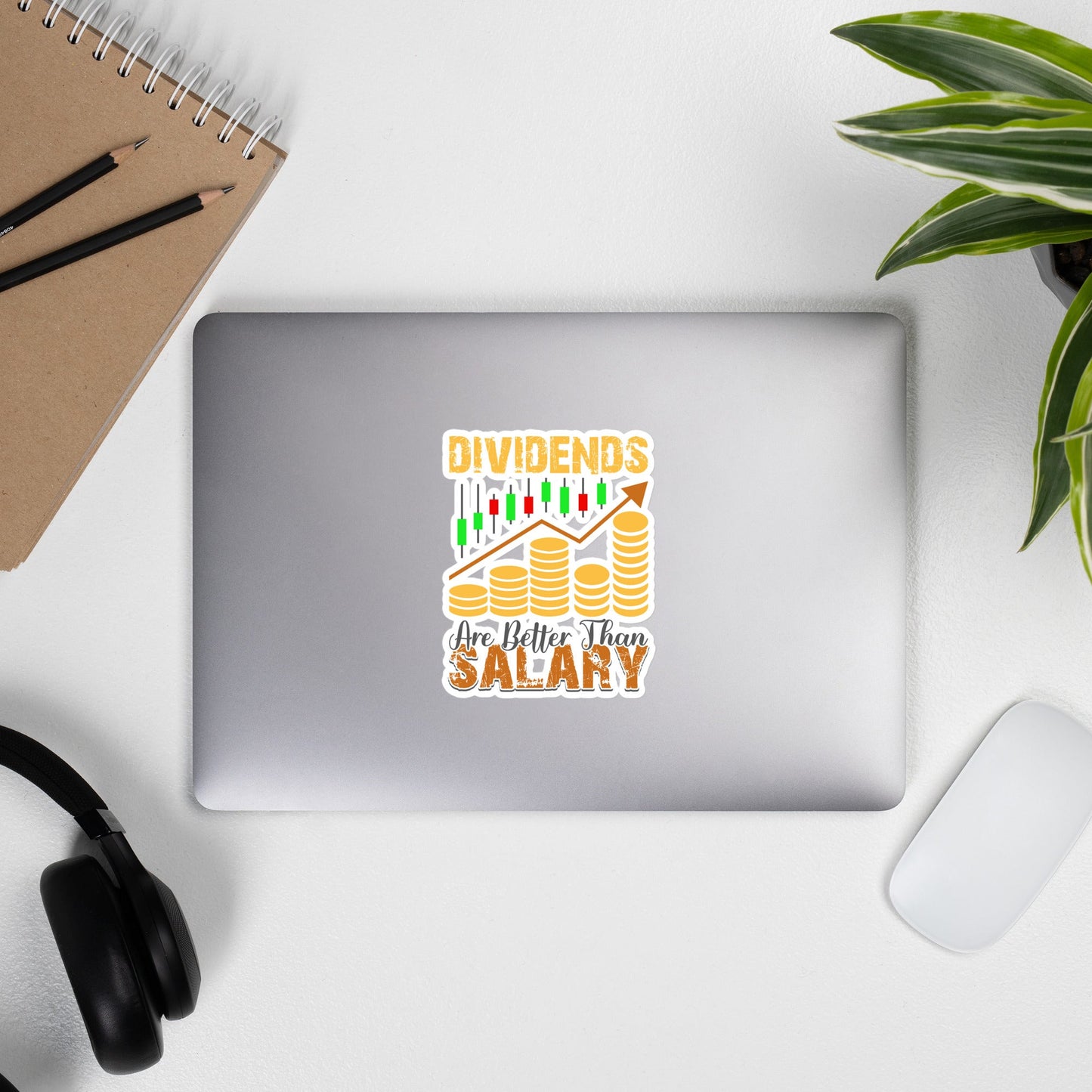 Dividends are Better than Salary - Bubble-free stickers by DarkByteGear