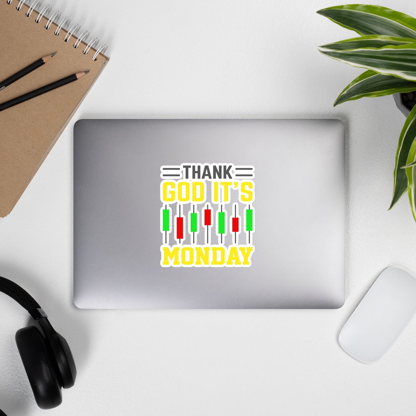 Thank God! It's Monday - Bubble-free stickers by DarkByteGear