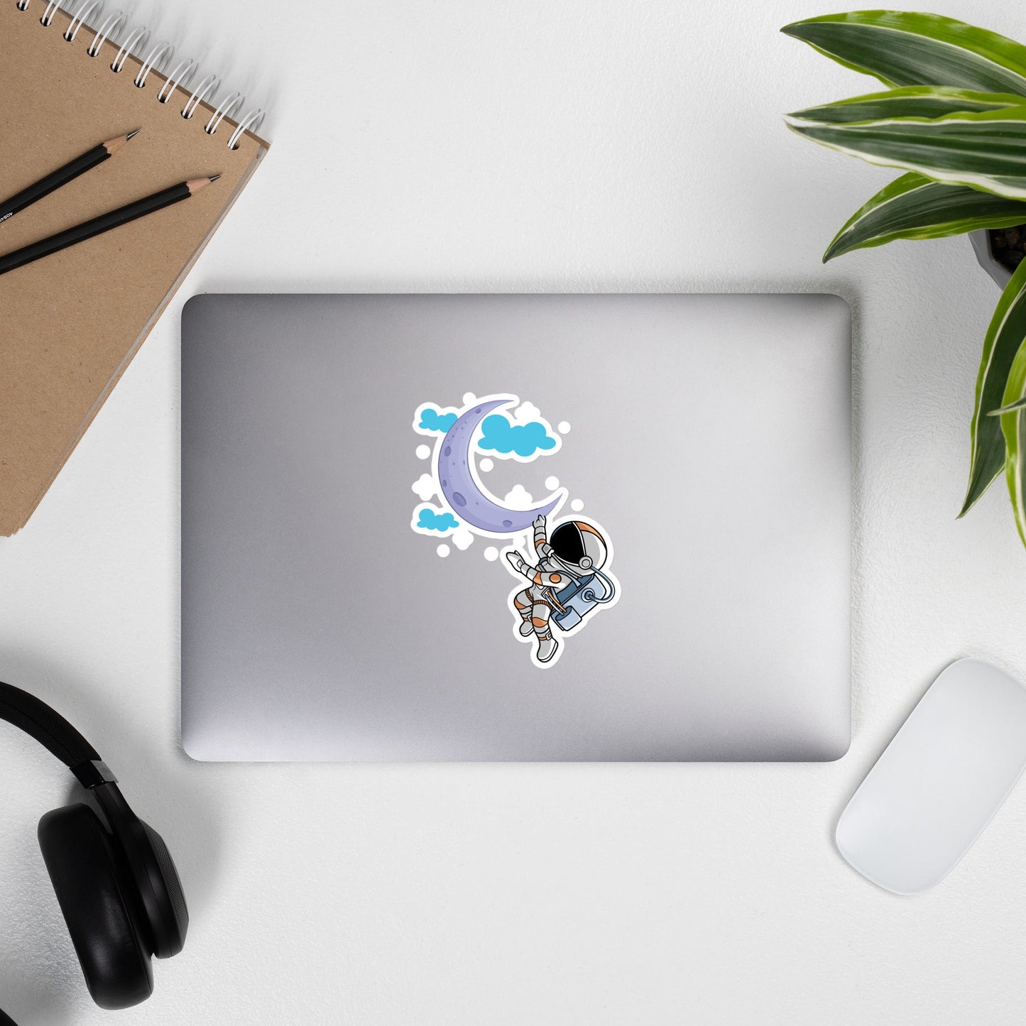 Full Moon Astronaut - Bubble-free stickers by DarkByteGear