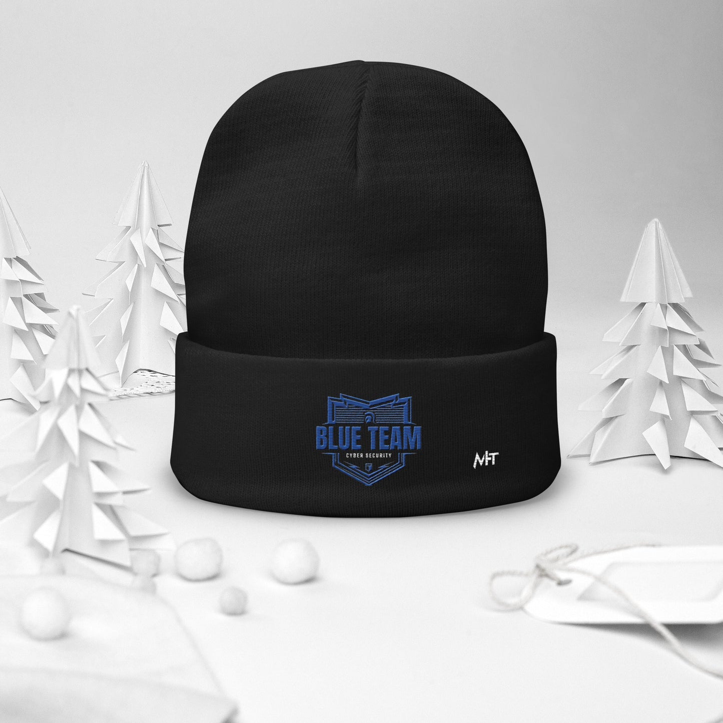 Cyber Security Blue Team - Embroidered Beanie by DarkByteGear