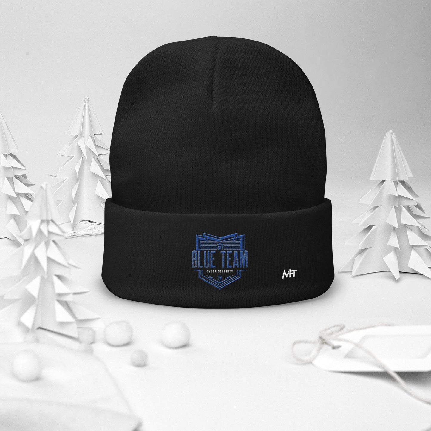 Cyber Security Blue Team V13 - Embroidered Beanie by DarkByteGear