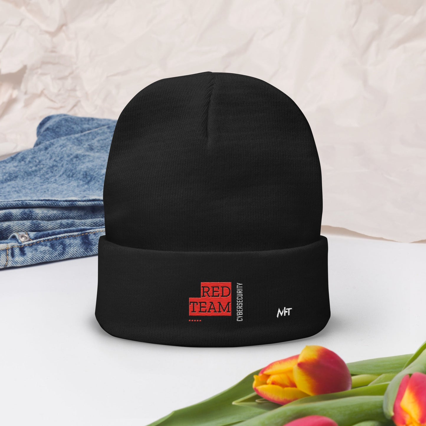Cyber Security Red Team V13 - Embroidered Beanie by DarkByteGear