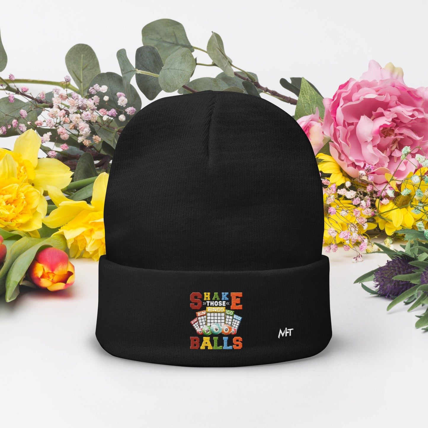 Shake those Bingo Balls - Embroidered Beanie by DarkByteGear