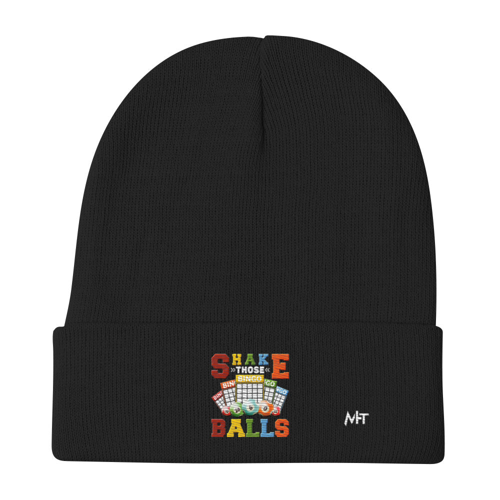 Shake those Bingo Balls - Embroidered Beanie by DarkByteGear