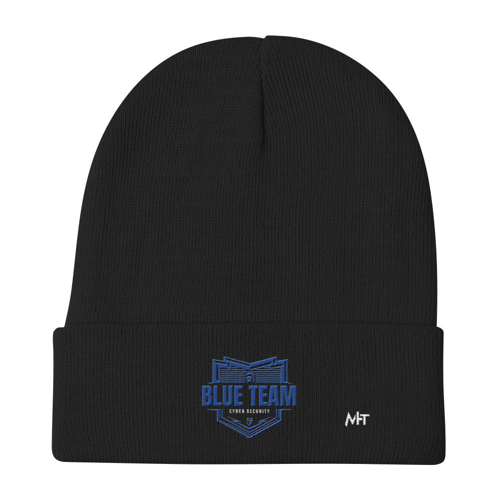 Cyber Security Blue Team - Embroidered Beanie by DarkByteGear