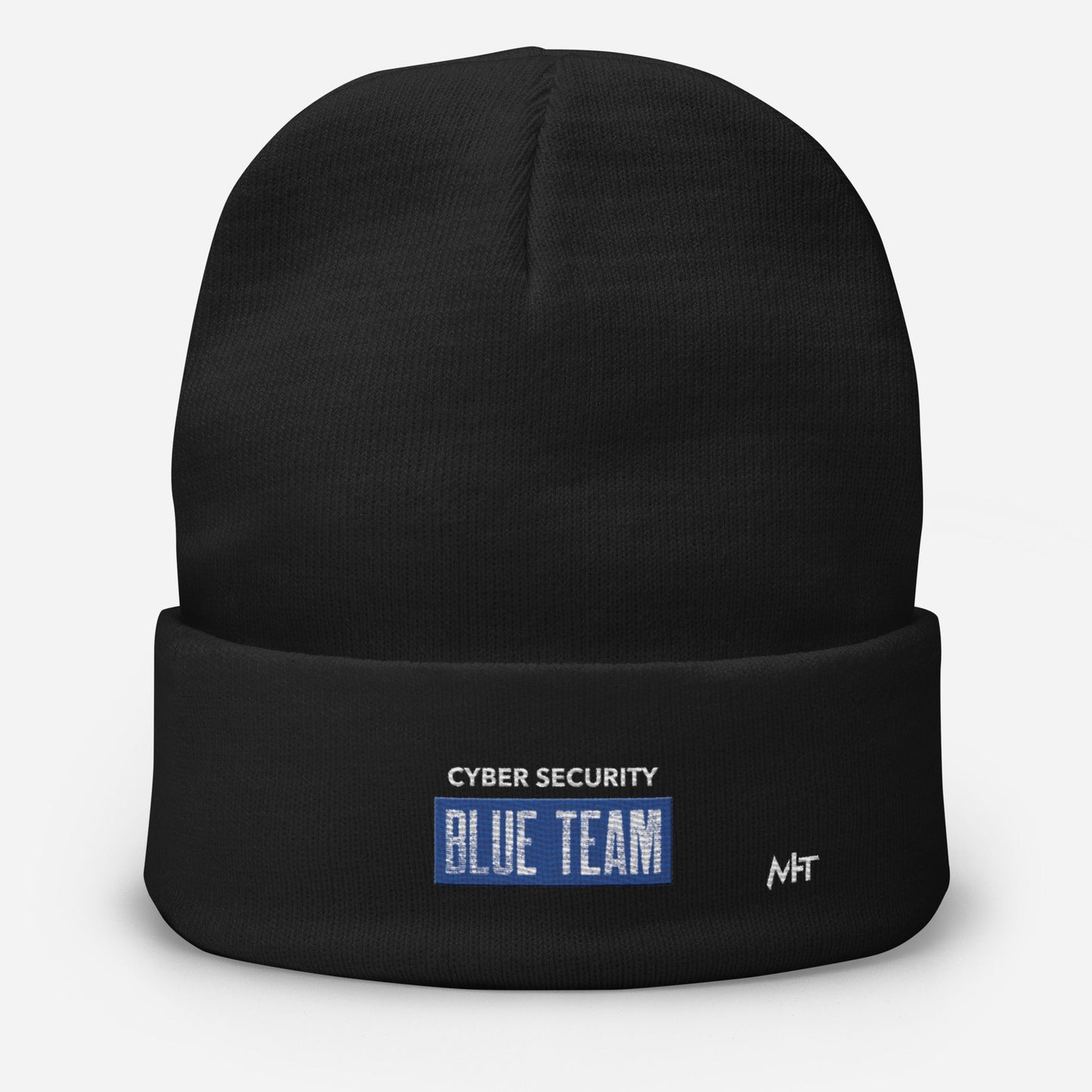 Cyber Security Blue Team V5 - Embroidered Beanie by DarkByteGear