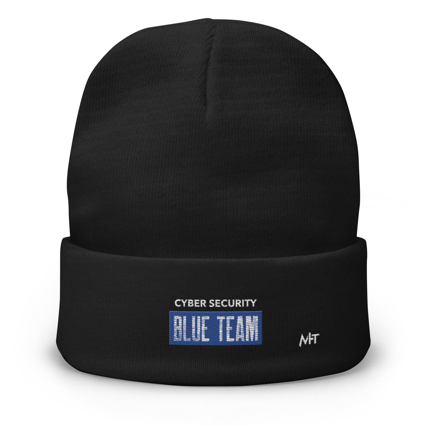 Cyber Security Blue Team V5 - Embroidered Beanie by DarkByteGear