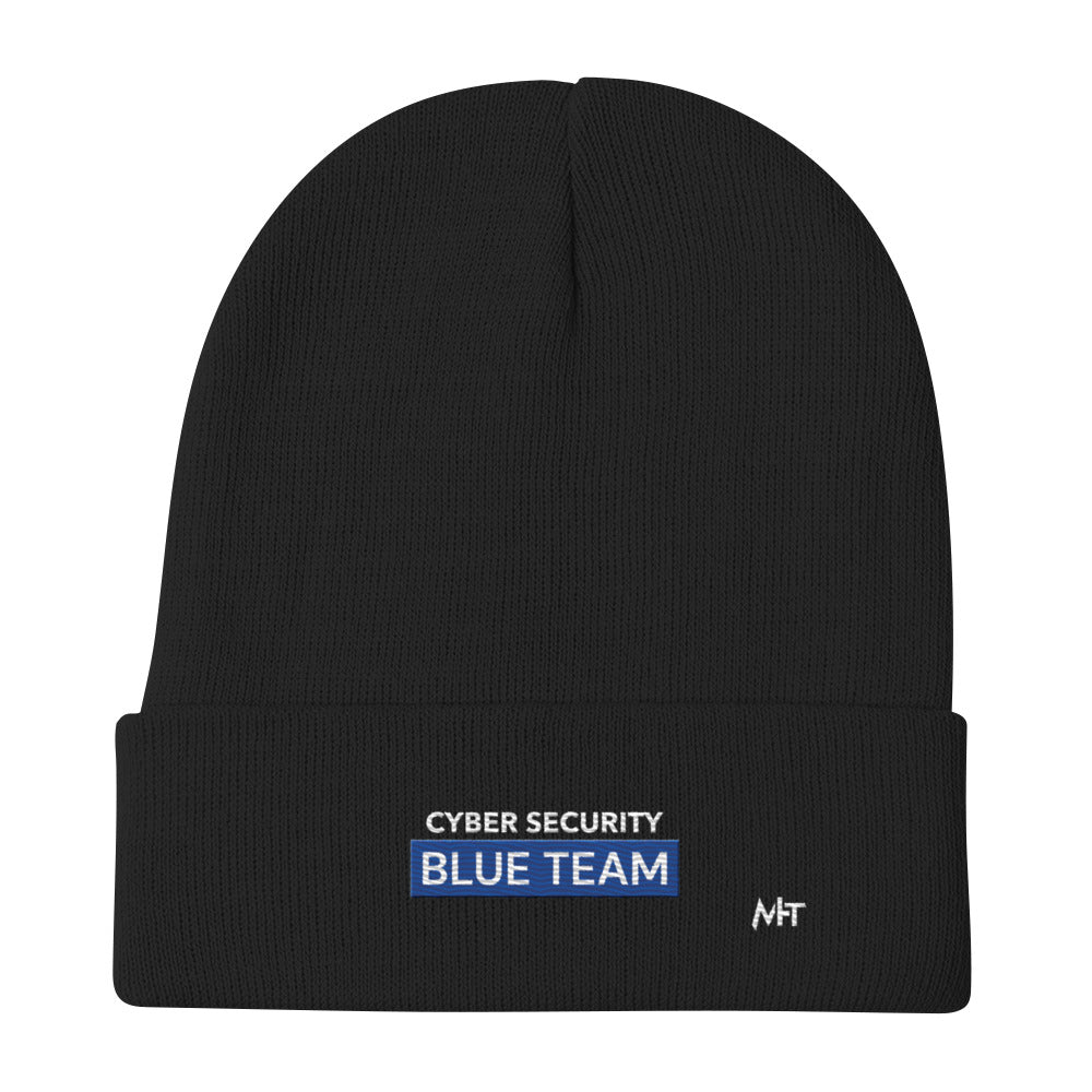 Cyber Security Blue Team V7 - Embroidered Beanie by DarkByteGear