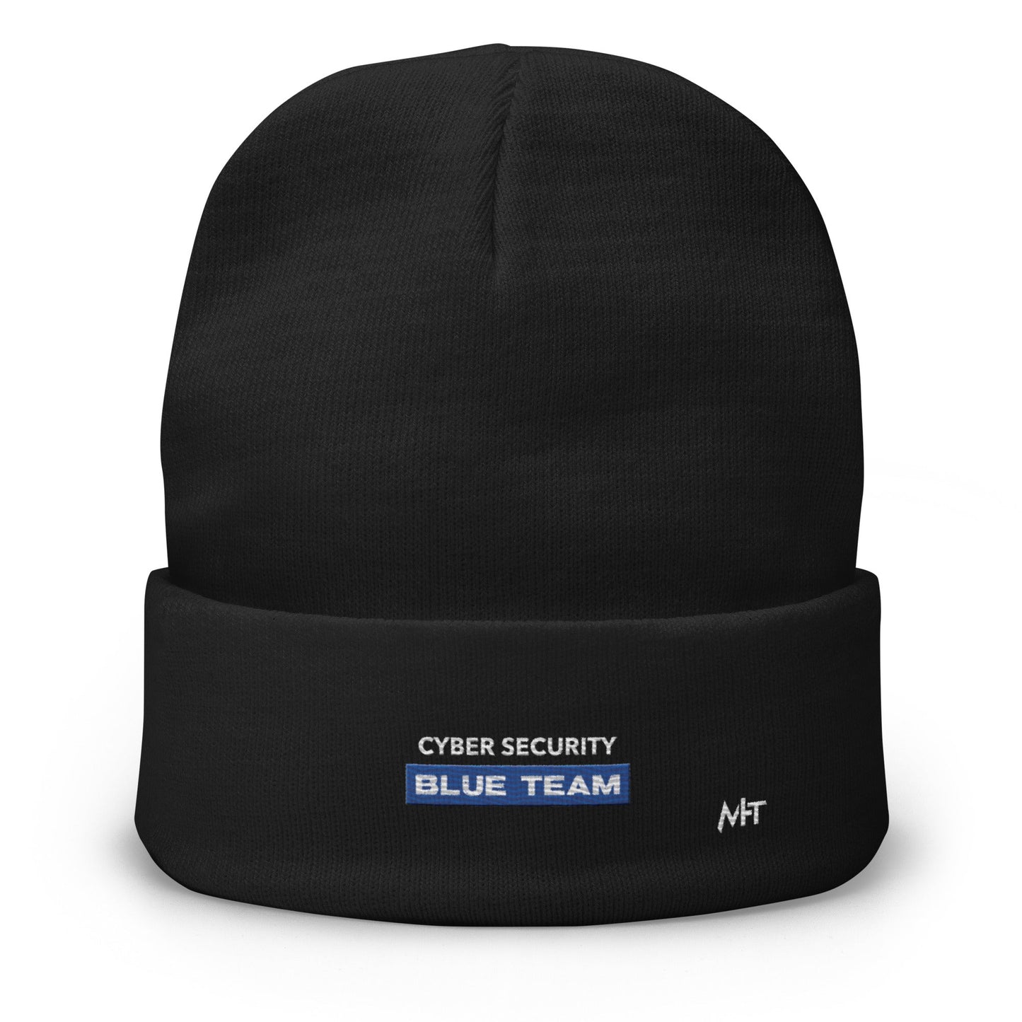 Cyber Security Blue Team V9 - Embroidered Beanie by DarkByteGear