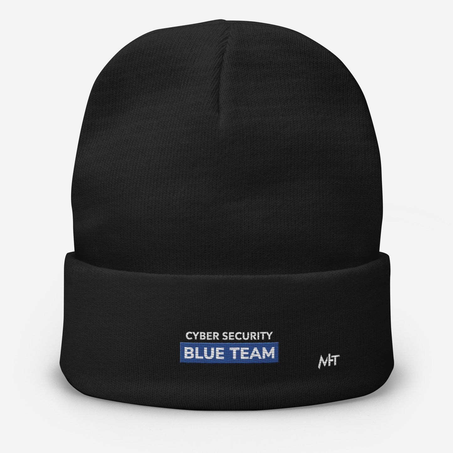 Cyber Security Blue Team V11 - Embroidered Beanie by DarkByteGear