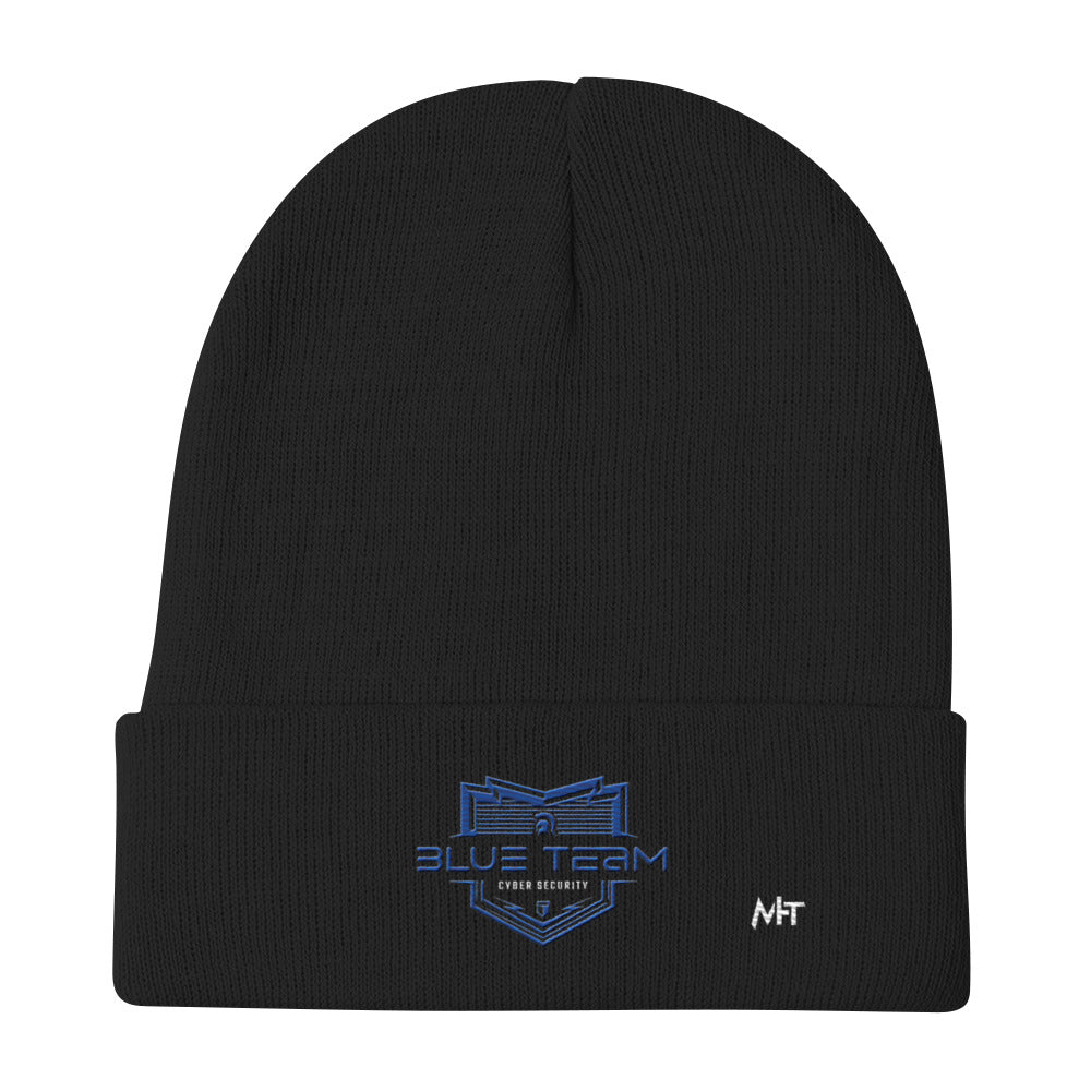 Cyber Security Blue Team V15 - Embroidered Beanie by DarkByteGear