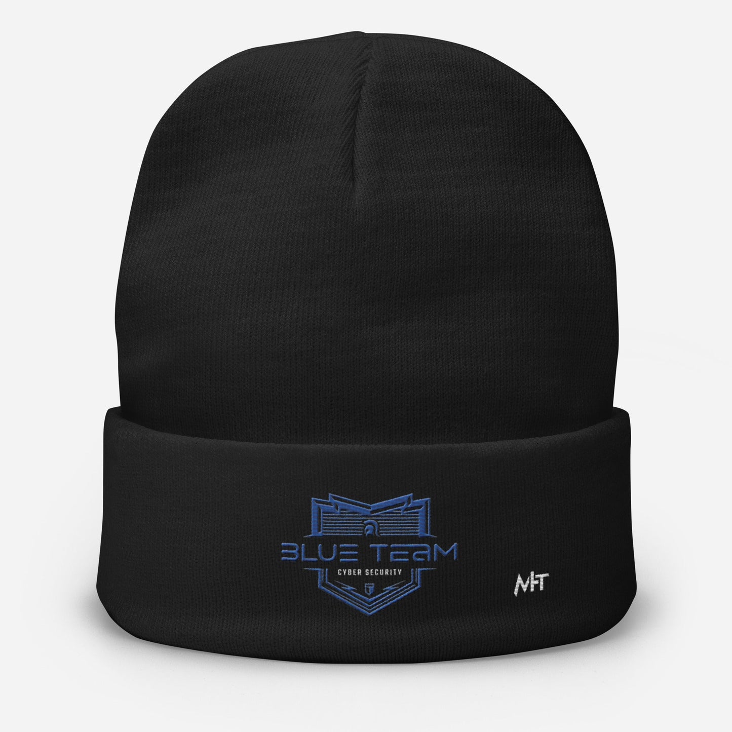 Cyber Security Blue Team V15 - Embroidered Beanie by DarkByteGear