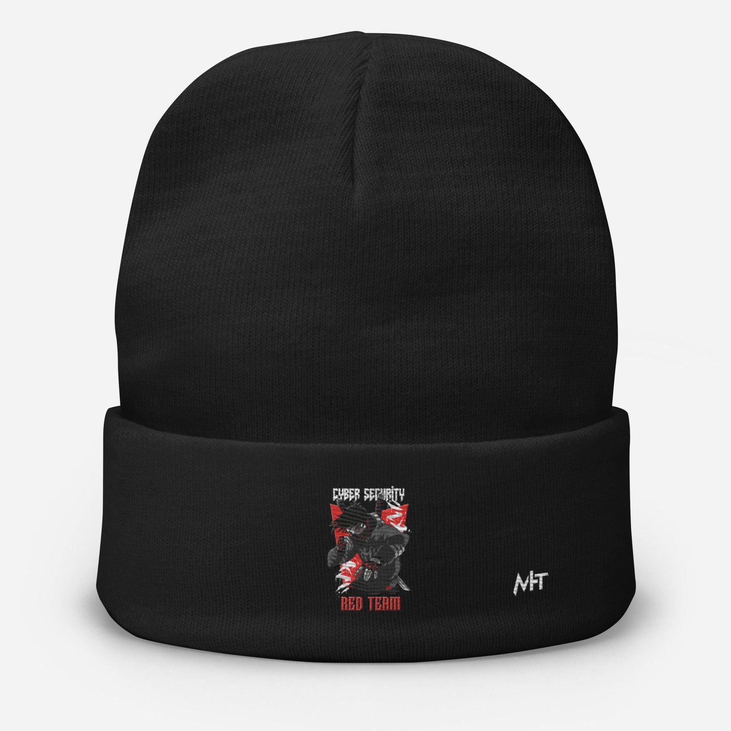 Cyber Security Red Team V3 - Embroidered Beanie by DarkByteGear