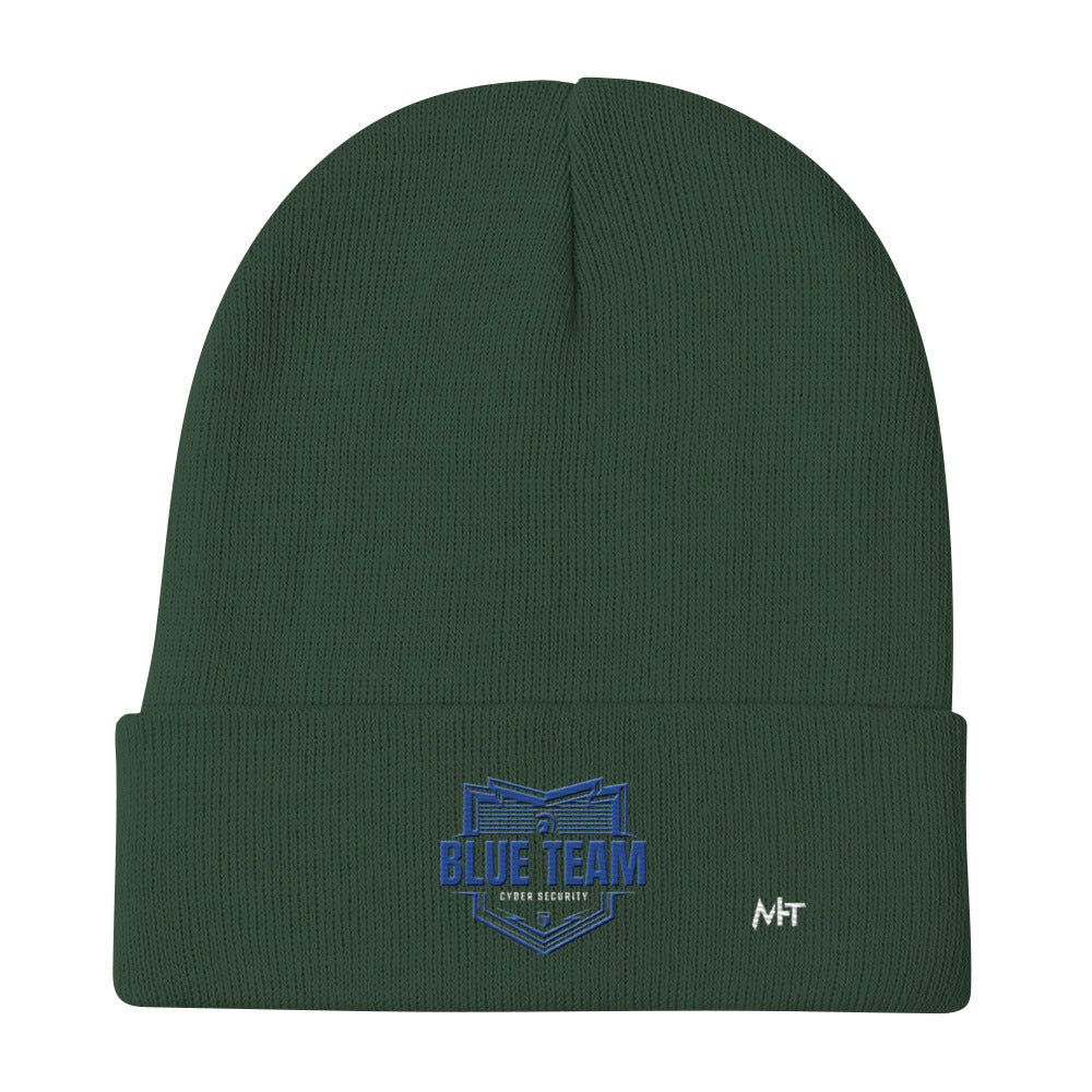 Cyber Security Blue Team - Embroidered Beanie by DarkByteGear