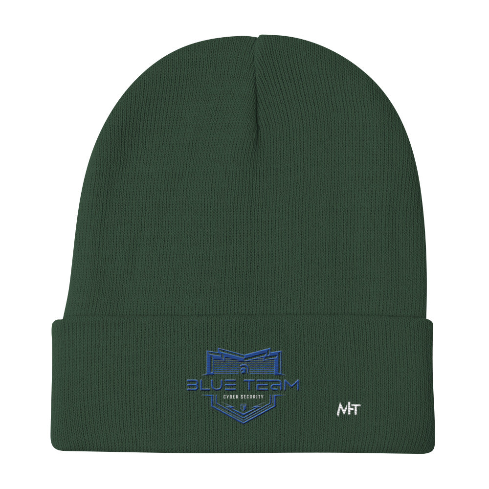 Cyber Security Blue Team V15 - Embroidered Beanie by DarkByteGear