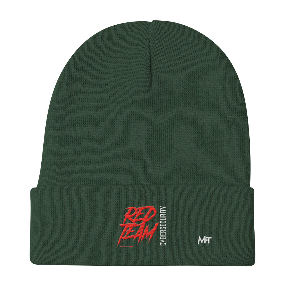 Cyber Security Red Team V6 - Embroidered Beanie by DarkByteGear