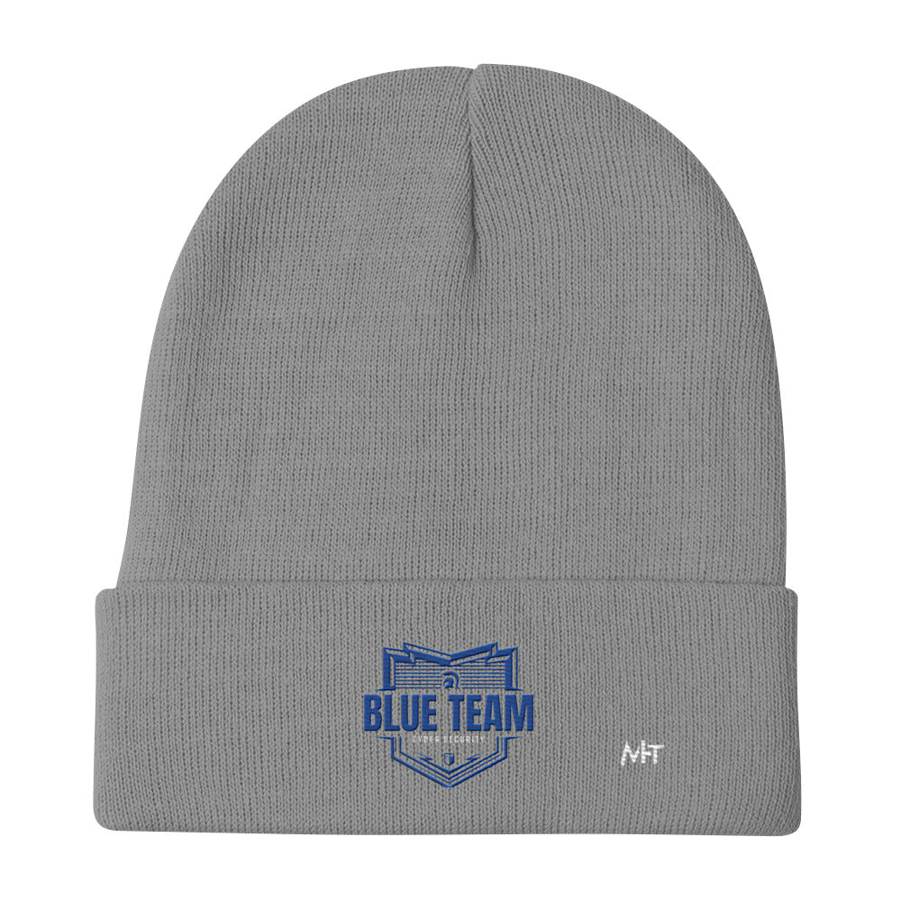 Cyber Security Blue Team - Embroidered Beanie by DarkByteGear
