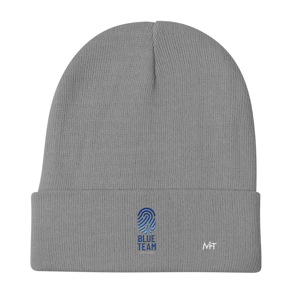 Cyber Security Blue Team v2 - Embroidered Beanie by DarkByteGear