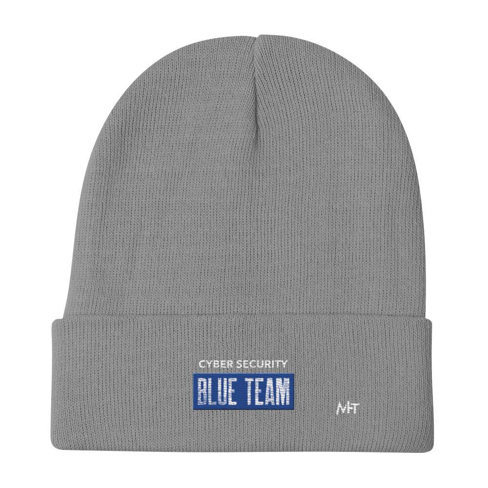 Cyber Security Blue Team V5 - Embroidered Beanie by DarkByteGear