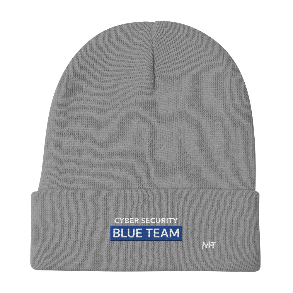 Cyber Security Blue Team V7 - Embroidered Beanie by DarkByteGear