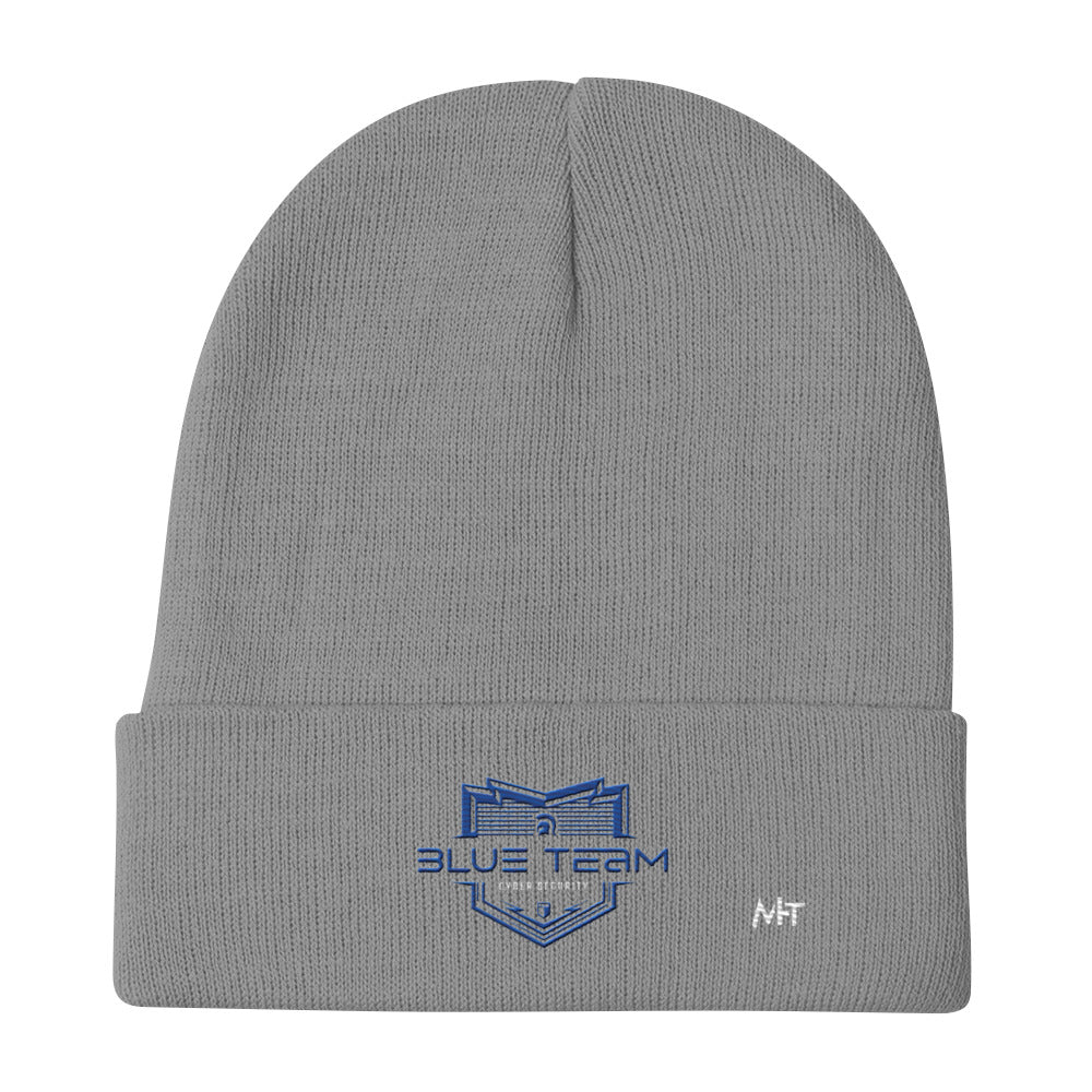 Cyber Security Blue Team V15 - Embroidered Beanie by DarkByteGear