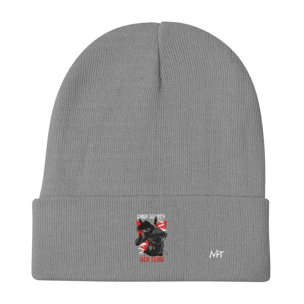 Cyber Security Red Team V3 - Embroidered Beanie by DarkByteGear