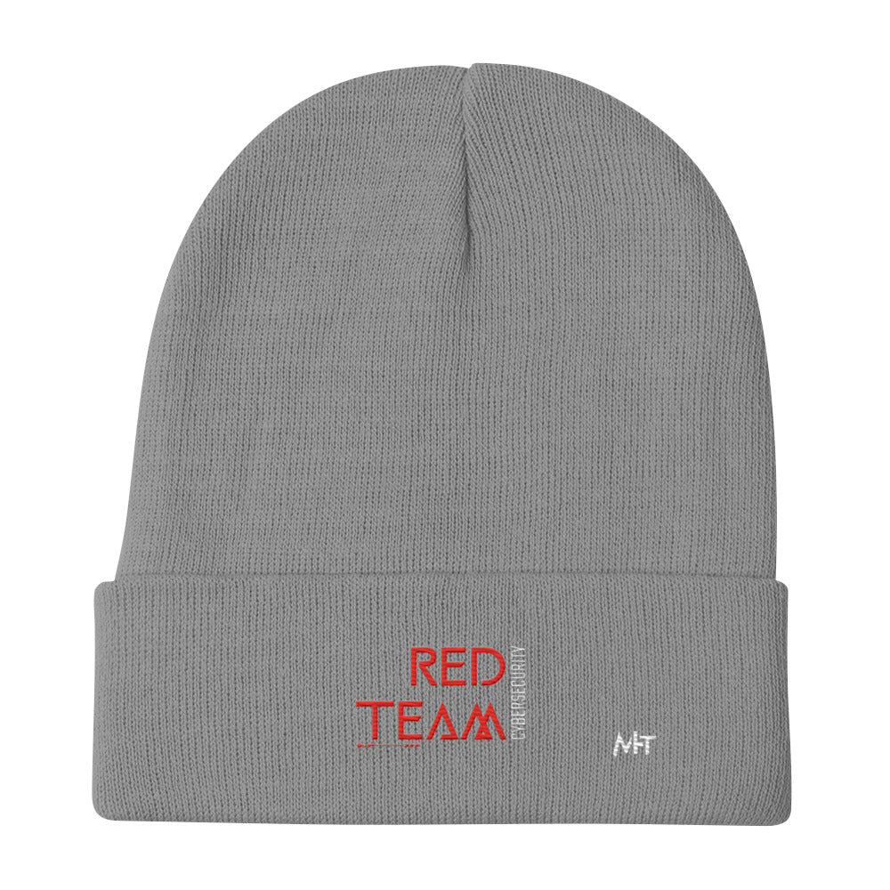 Cyber Security Red Team V4 - Embroidered Beanie by DarkByteGear