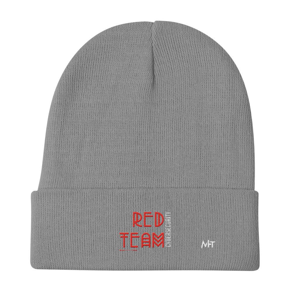 Cyber Security Red Team V5 - Embroidered Beanie by DarkByteGear