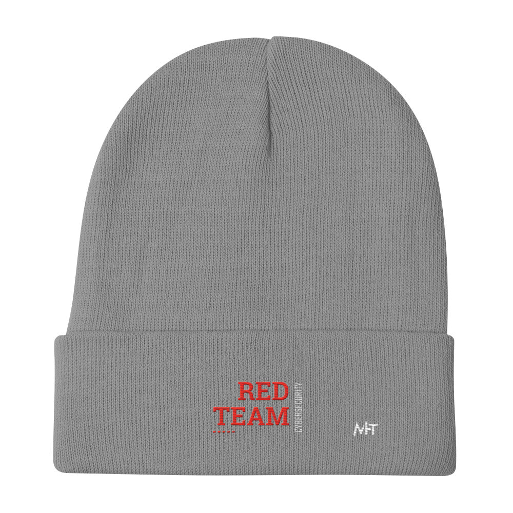 Cyber Security Red Team V12 - Embroidered Beanie by DarkByteGear