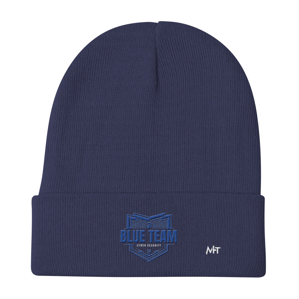 Cyber Security Blue Team - Embroidered Beanie by DarkByteGear