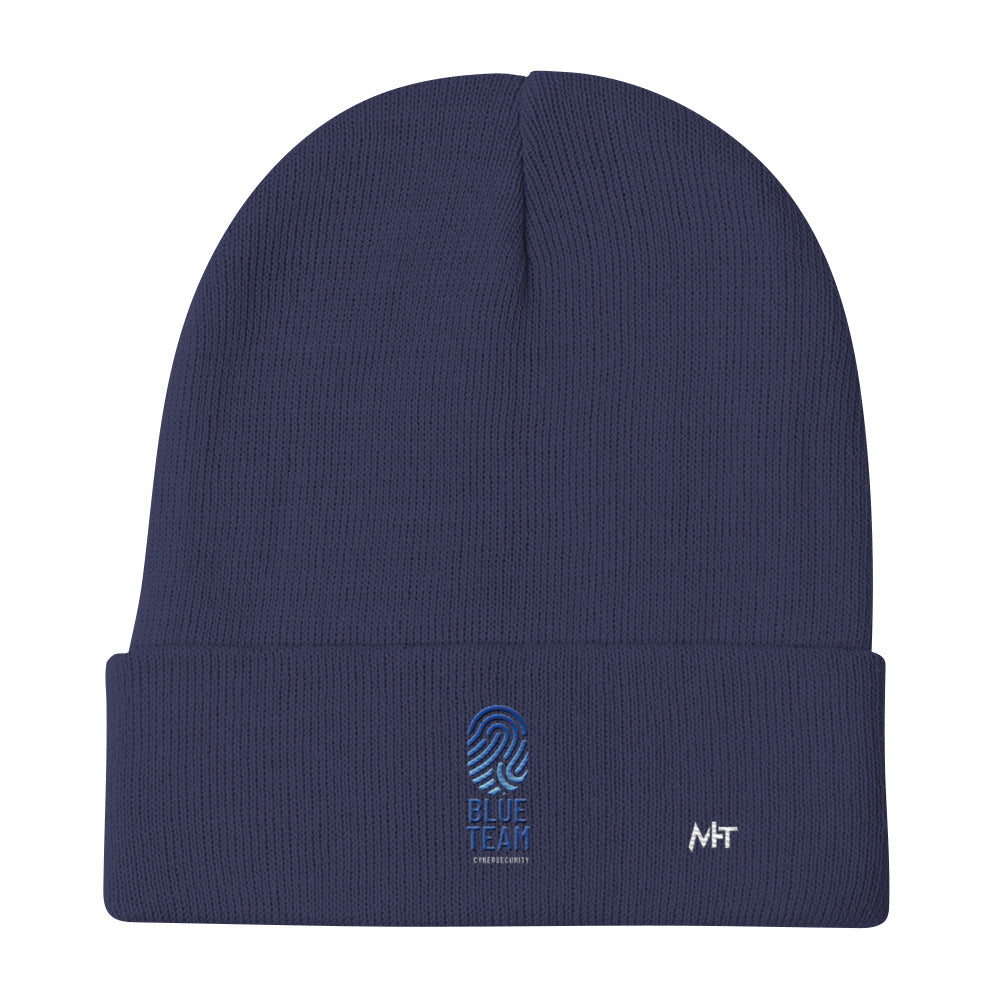 Cyber Security Blue Team v2 - Embroidered Beanie by DarkByteGear