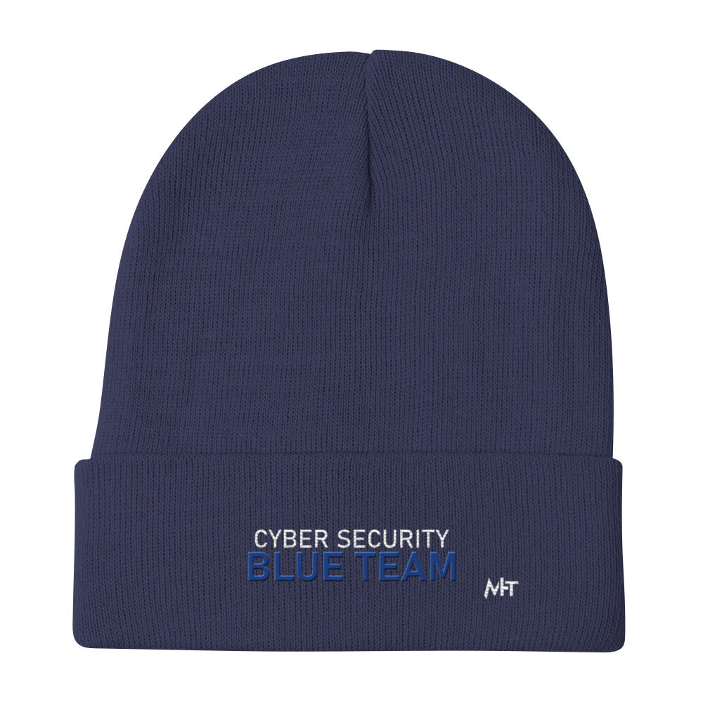Cyber Security Blue team V4 - Embroidered Beanie by DarkByteGear