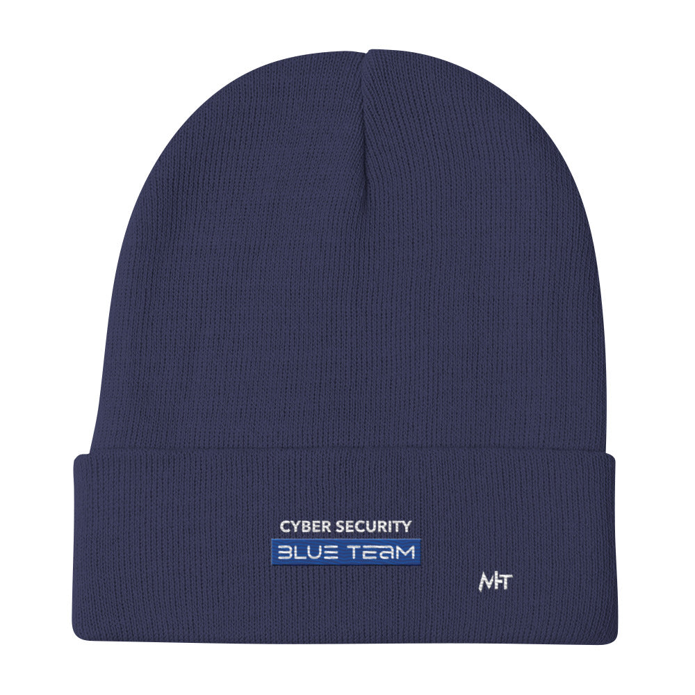 Cyber Security Blue Team V8 - Embroidered Beanie by DarkByteGear