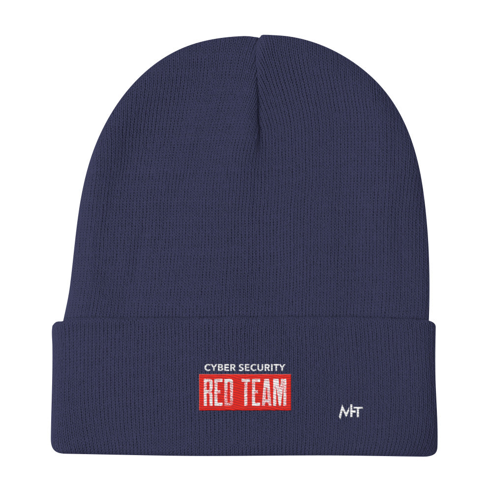 Cyber Security Red Team V1 - Embroidered Beanie by DarkByteGear