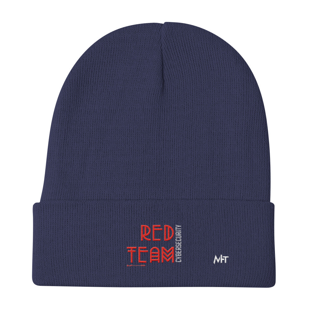 Cyber Security Red Team V5 - Embroidered Beanie by DarkByteGear