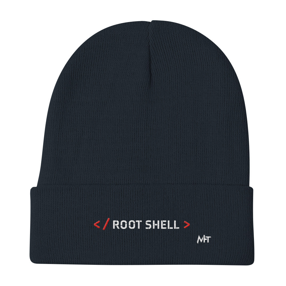 Root Shell - Embroidered Beanie by DarkByteGear