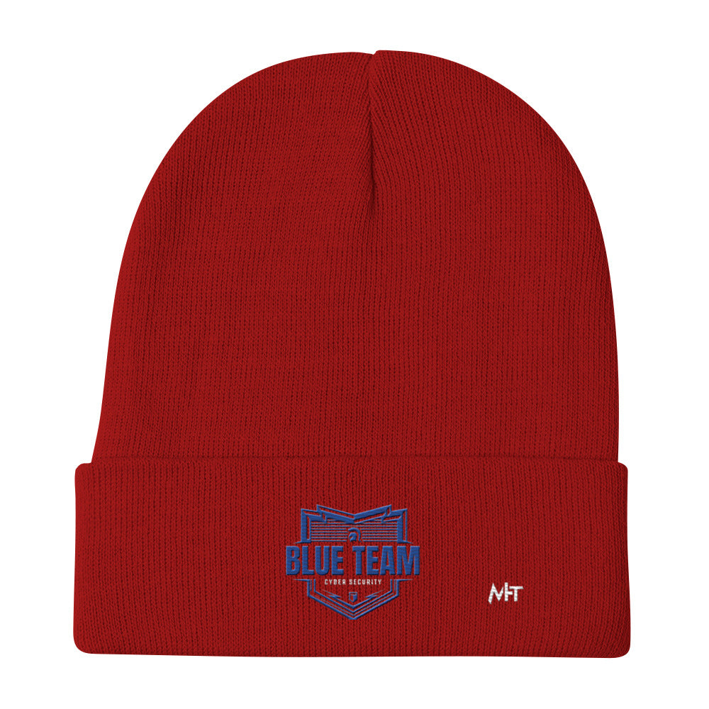 Cyber Security Blue Team - Embroidered Beanie by DarkByteGear