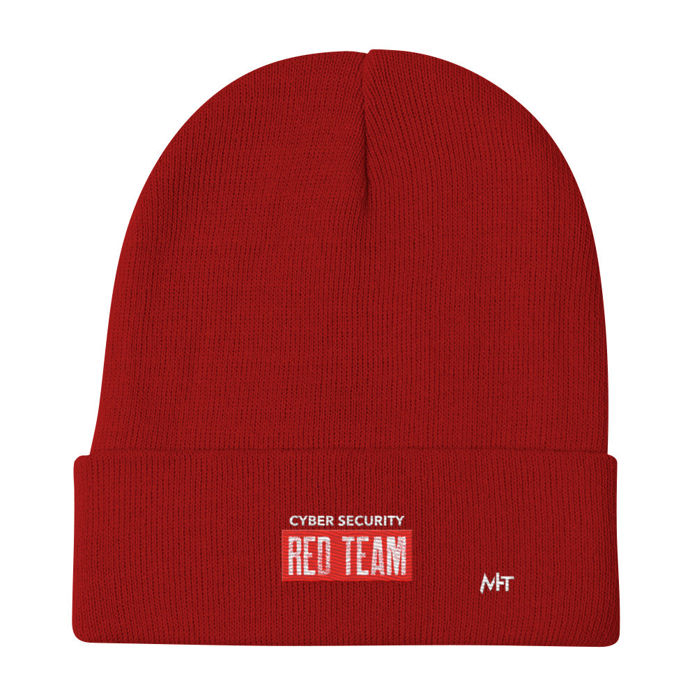 Cyber Security Red Team V1 - Embroidered Beanie by DarkByteGear