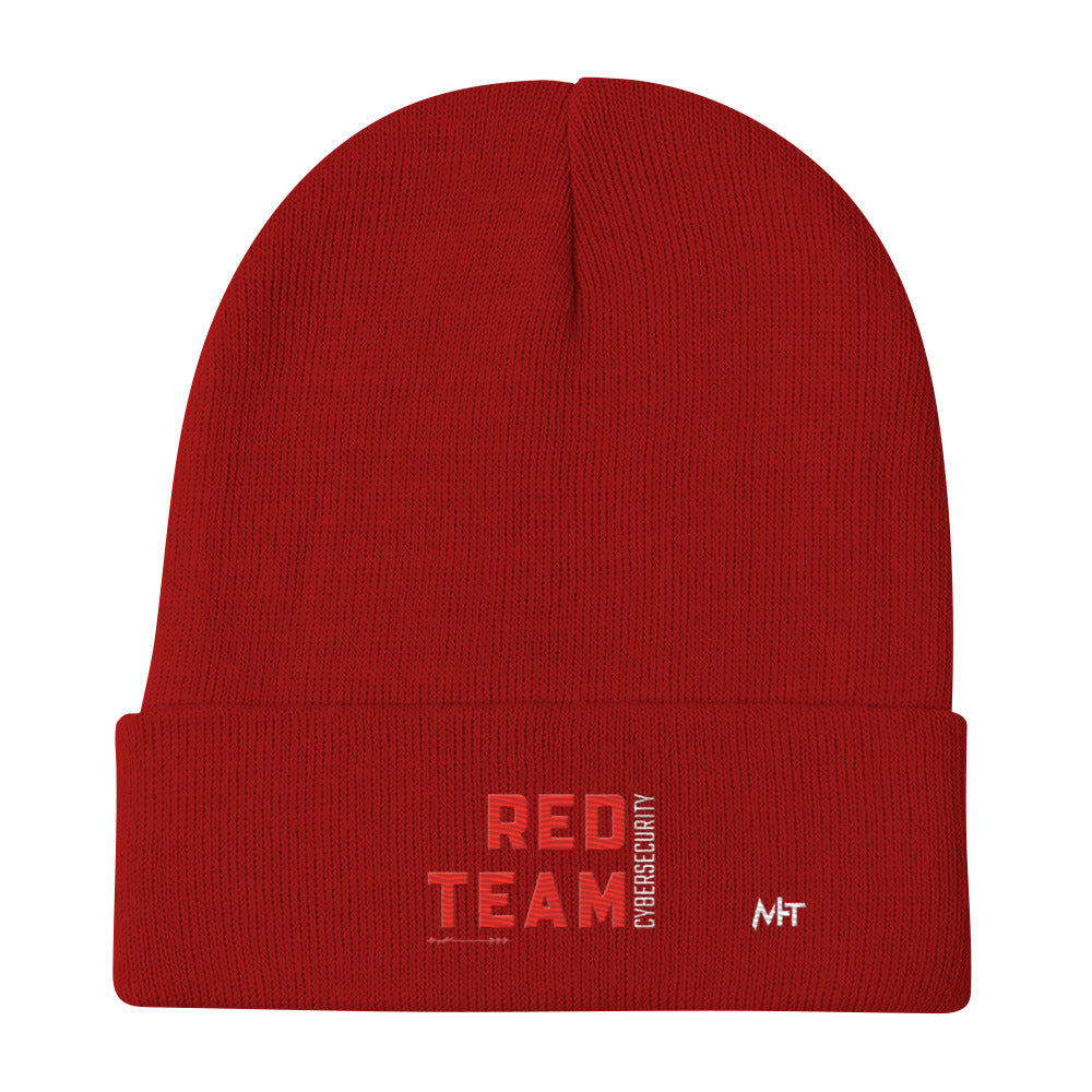 Cyber Security Red Team V7 - Embroidered Beanie by DarkByteGear