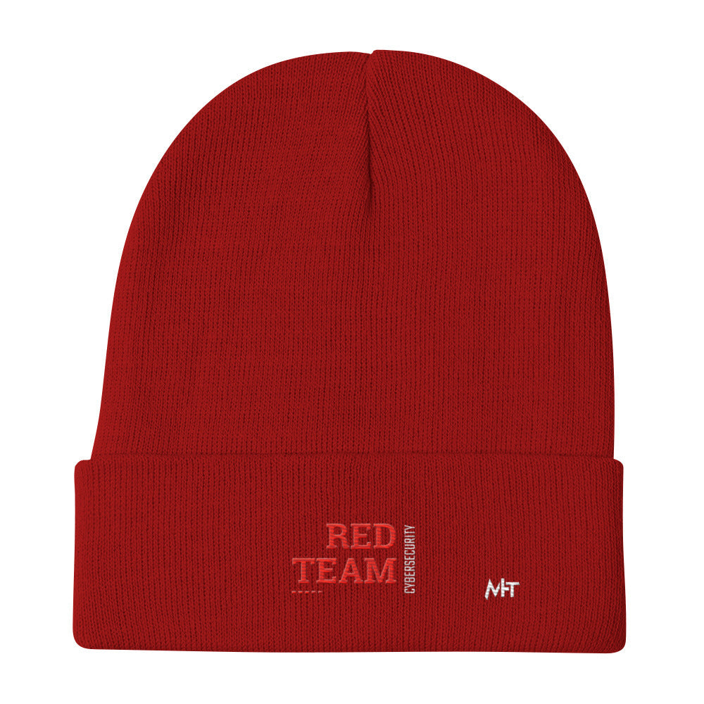 Cyber Security Red Team V12 - Embroidered Beanie by DarkByteGear