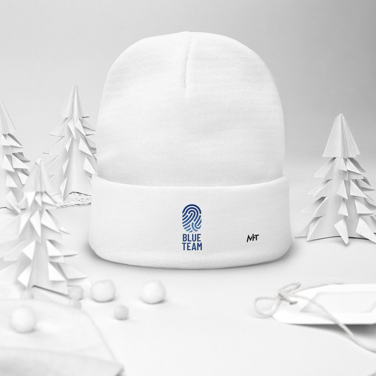 Cyber Security Blue Team v2 - Embroidered Beanie by DarkByteGear