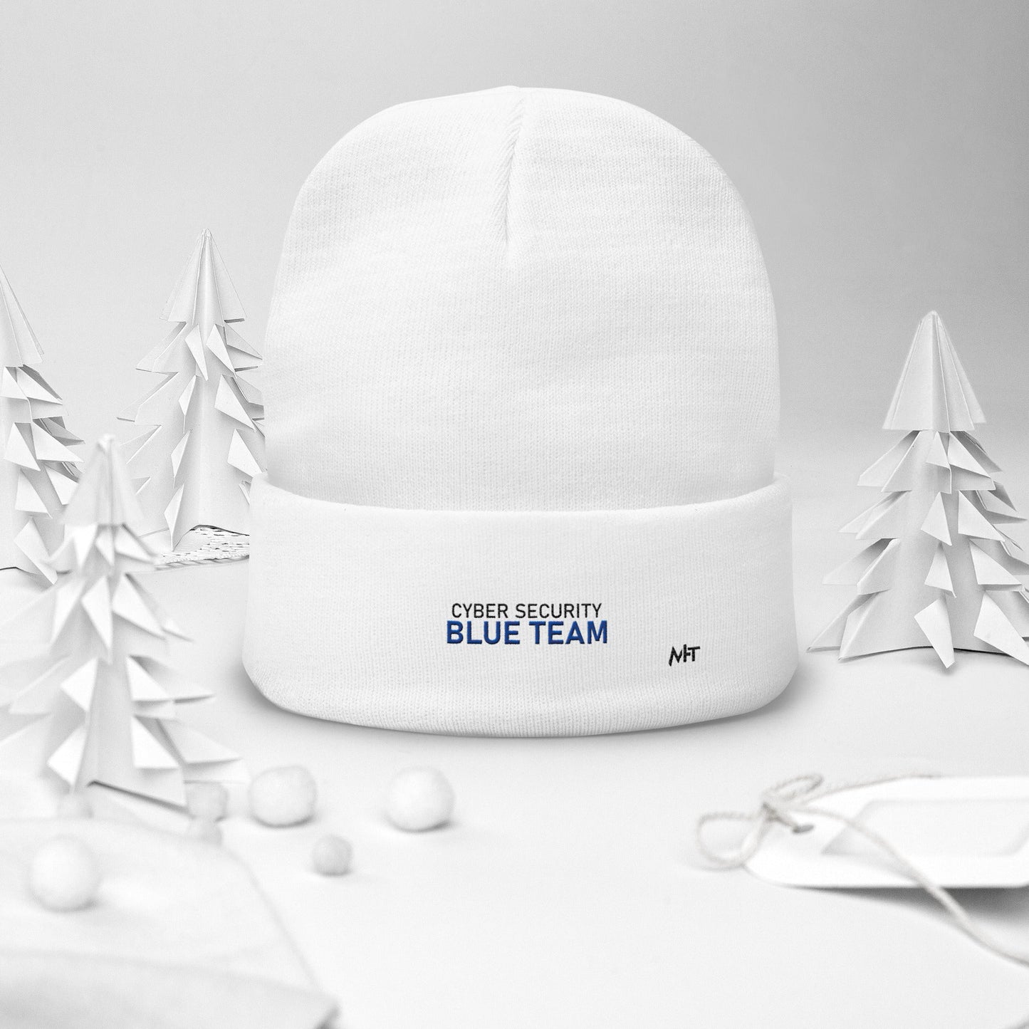 Cyber Security Blue team V4 - Embroidered Beanie by DarkByteGear