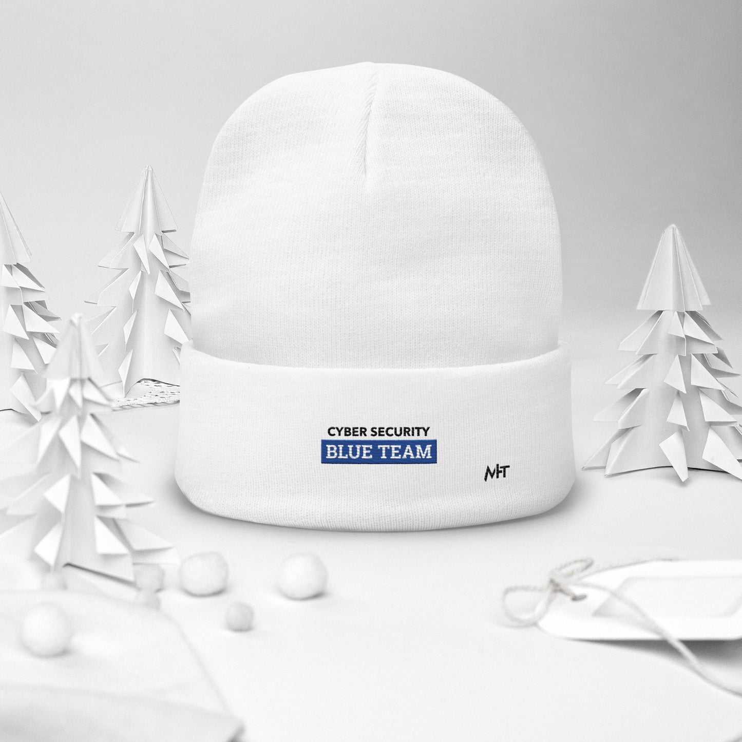 Cyber Security Blue Team V6 - Embroidered Beanie by DarkByteGear