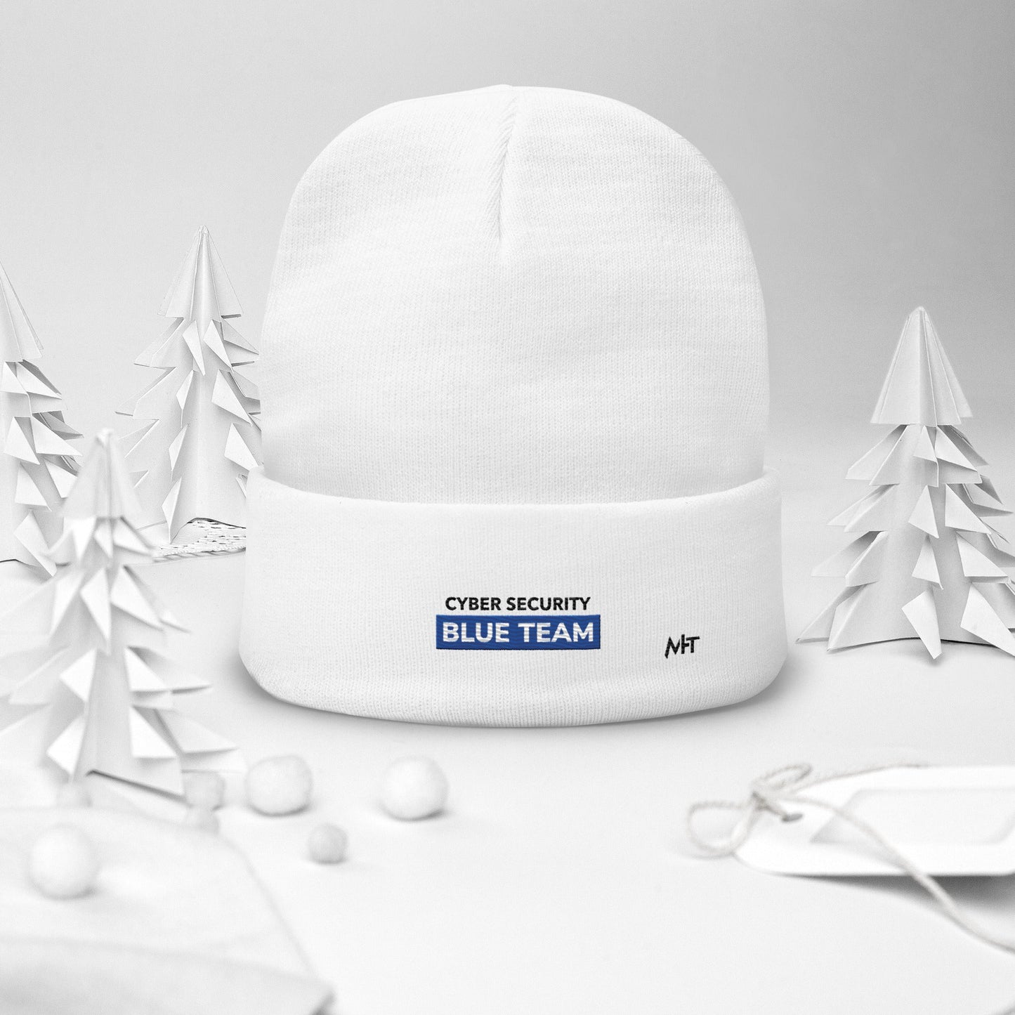 Cyber Security Blue Team V11 - Embroidered Beanie by DarkByteGear