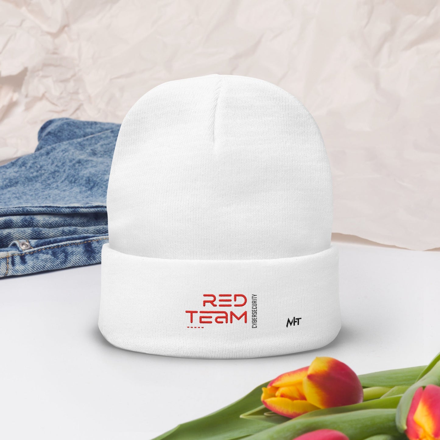 Cyber Security Red Team V11 - Embroidered Beanie by DarkByteGear
