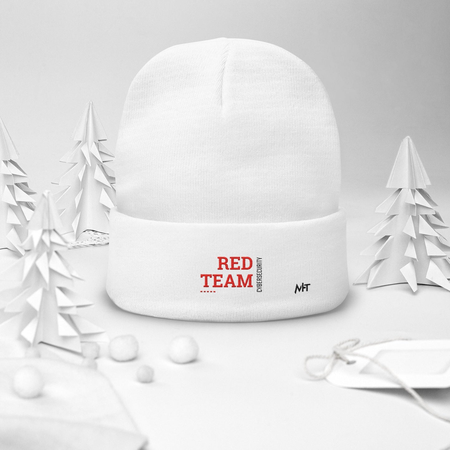 Cyber Security Red Team V12 - Embroidered Beanie by DarkByteGear
