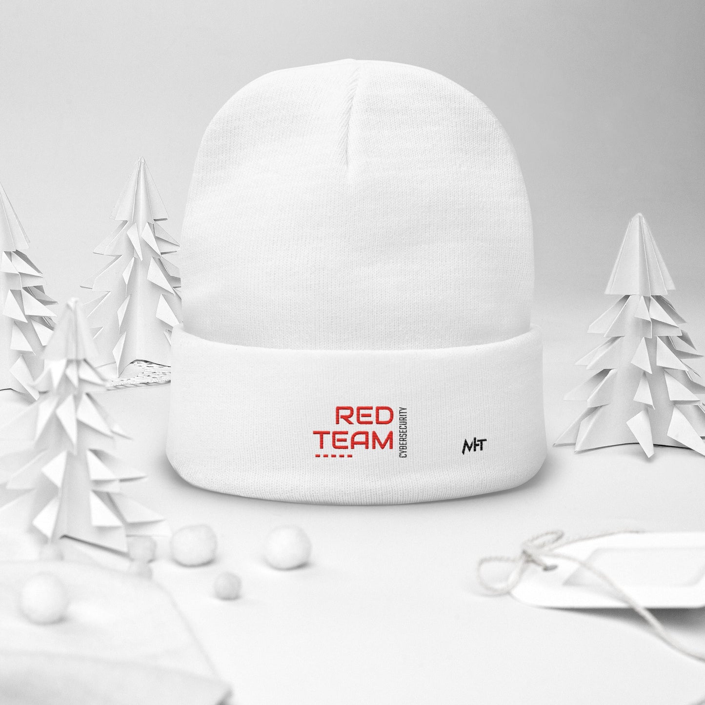 Cyber Security Red Team V14 - Embroidered Beanie by DarkByteGear